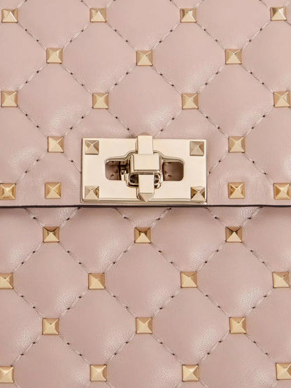 VALENTINO GARAVANI - Rockstud Spike leather crossbody bag with iconic all-over studs
