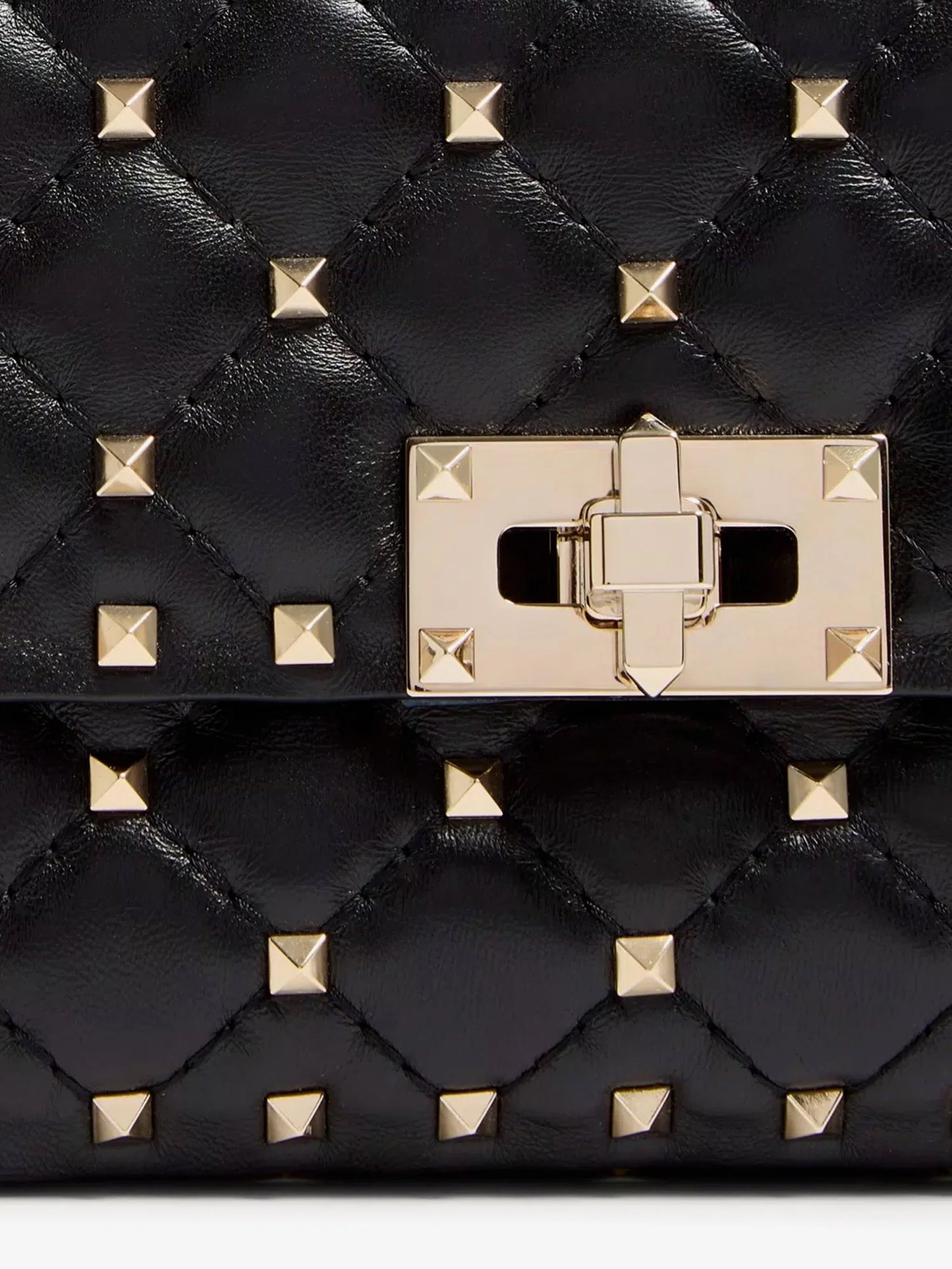 VALENTINO GARAVANI - Rockstud Spike leather shoulder bag with iconic all-over studs