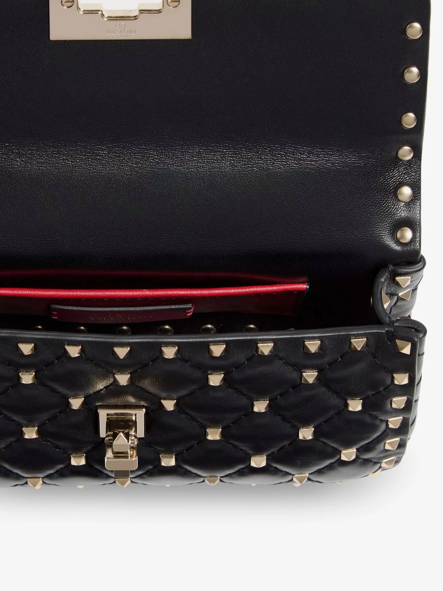 VALENTINO GARAVANI - Rockstud Spike leather shoulder bag with iconic all-over studs