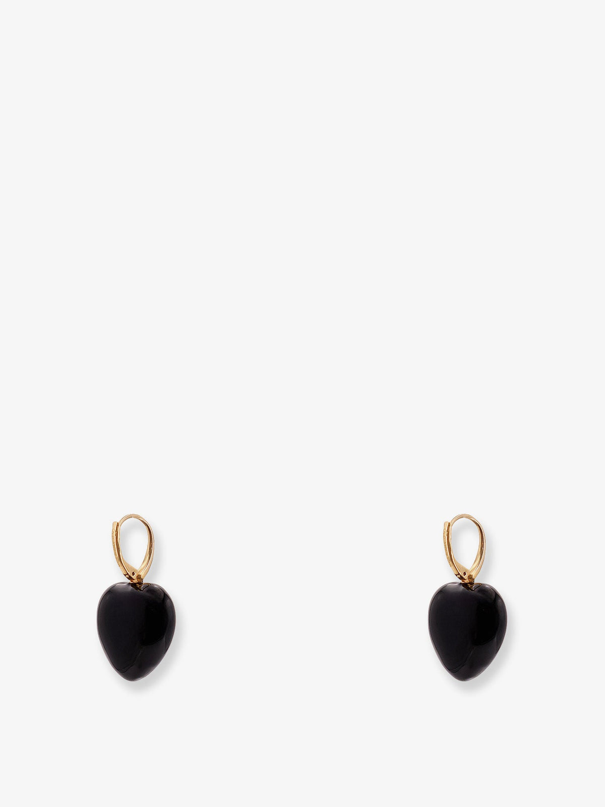 Valentino Garavani Coeur Royal metal earrings - Oro/Nero