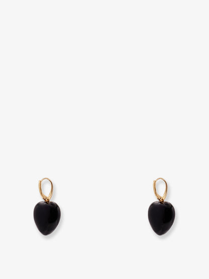 Valentino Garavani Coeur Royal metal earrings - Oro/Nero