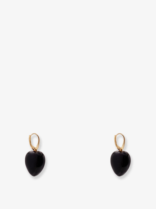 Valentino Garavani Coeur Royal metal earrings - Oro/Nero
