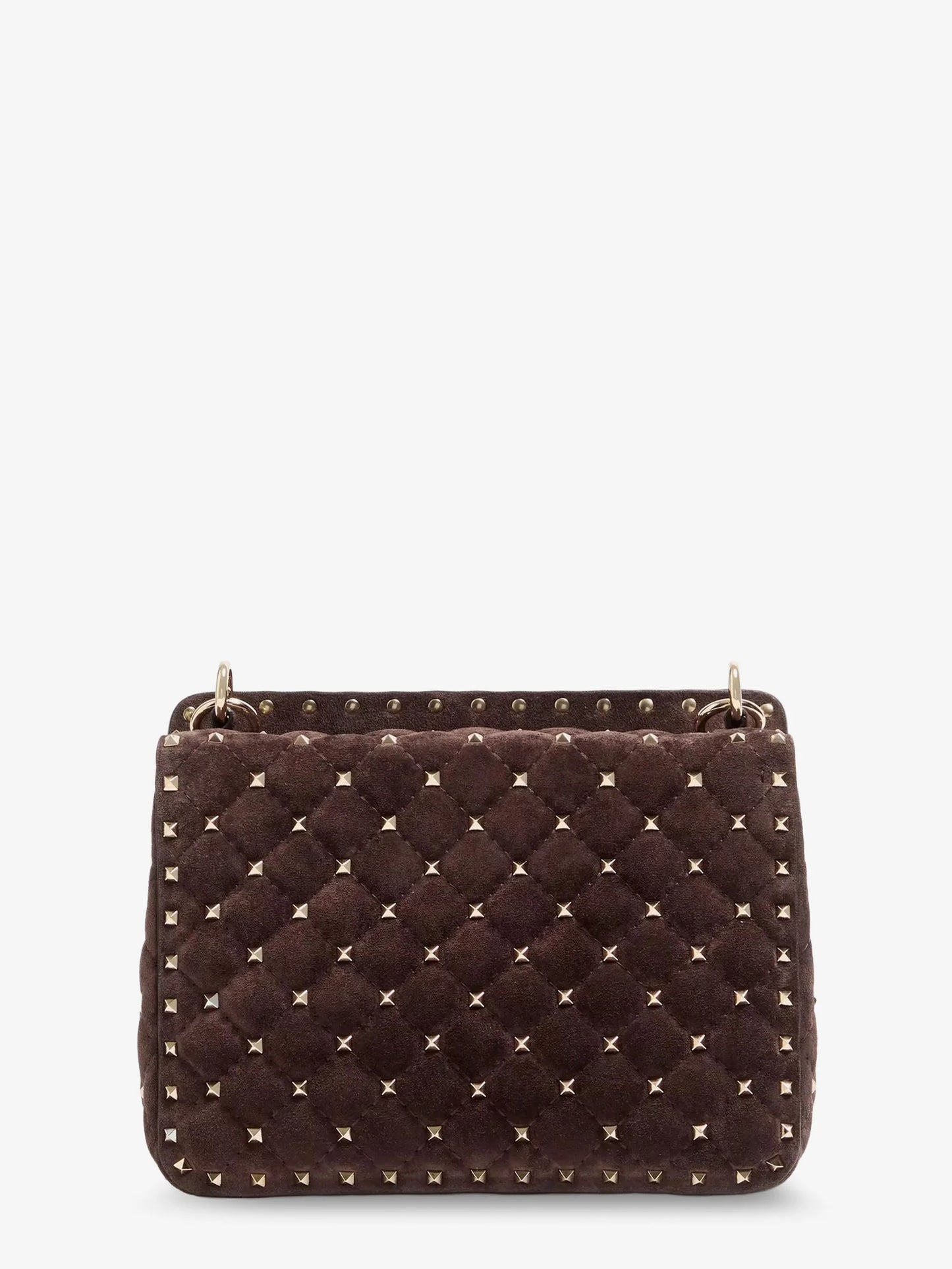 Valentino Garavani Rockstud Spike Suede Crossbody Bag With Iconic All Over Studs