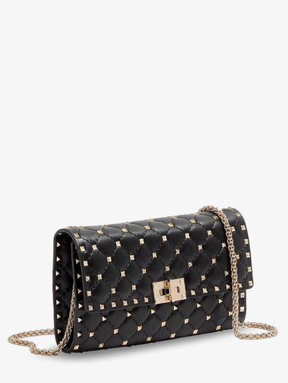 VALENTINO GARAVANI - Rockstud Spike leather shoulder bag with iconic all-over studs