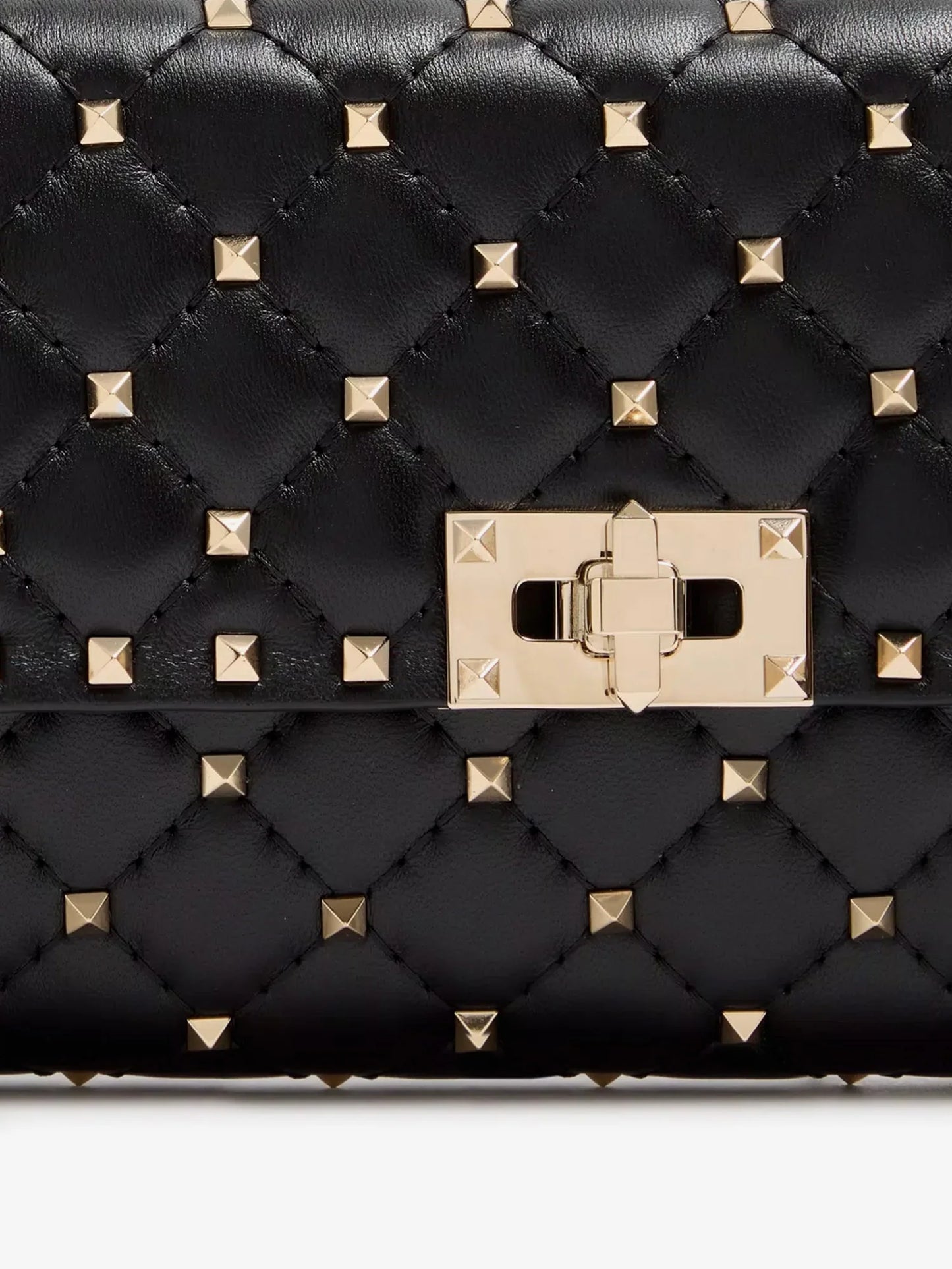 VALENTINO GARAVANI - Rockstud Spike leather shoulder bag with iconic all-over studs