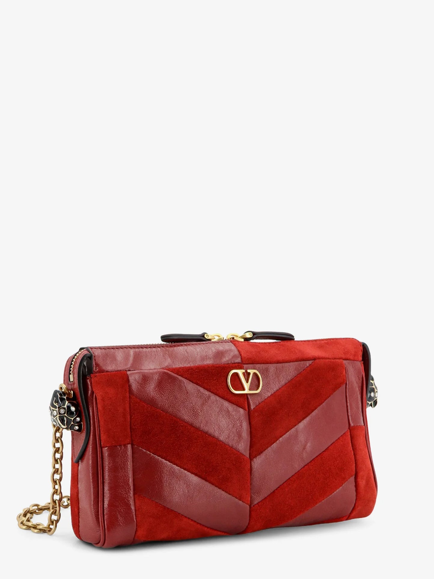 VALENTINO GARAVANI - Panthea suede and leather crossbody bag