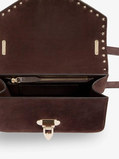 VALENTINO GARAVANI - Rockstud suede crossbody bag