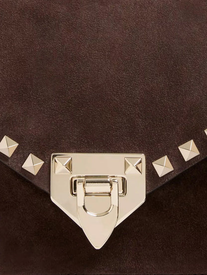 VALENTINO GARAVANI - Rockstud suede crossbody bag