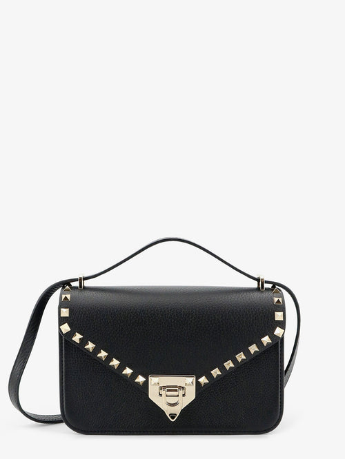 Valentino Garavani Rockstud leather crossbody bag with stud detail - Nero