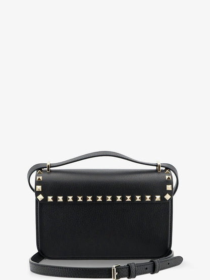 Valentino Garavani Rockstud leather crossbody bag with stud detail - Nero