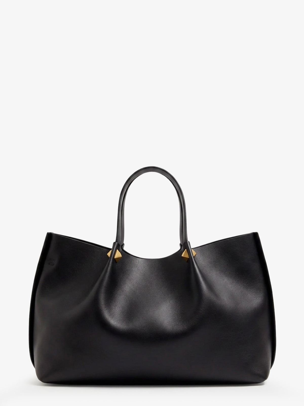 Valentino Garavani Large VLogo Signature leather tote bag - Nero