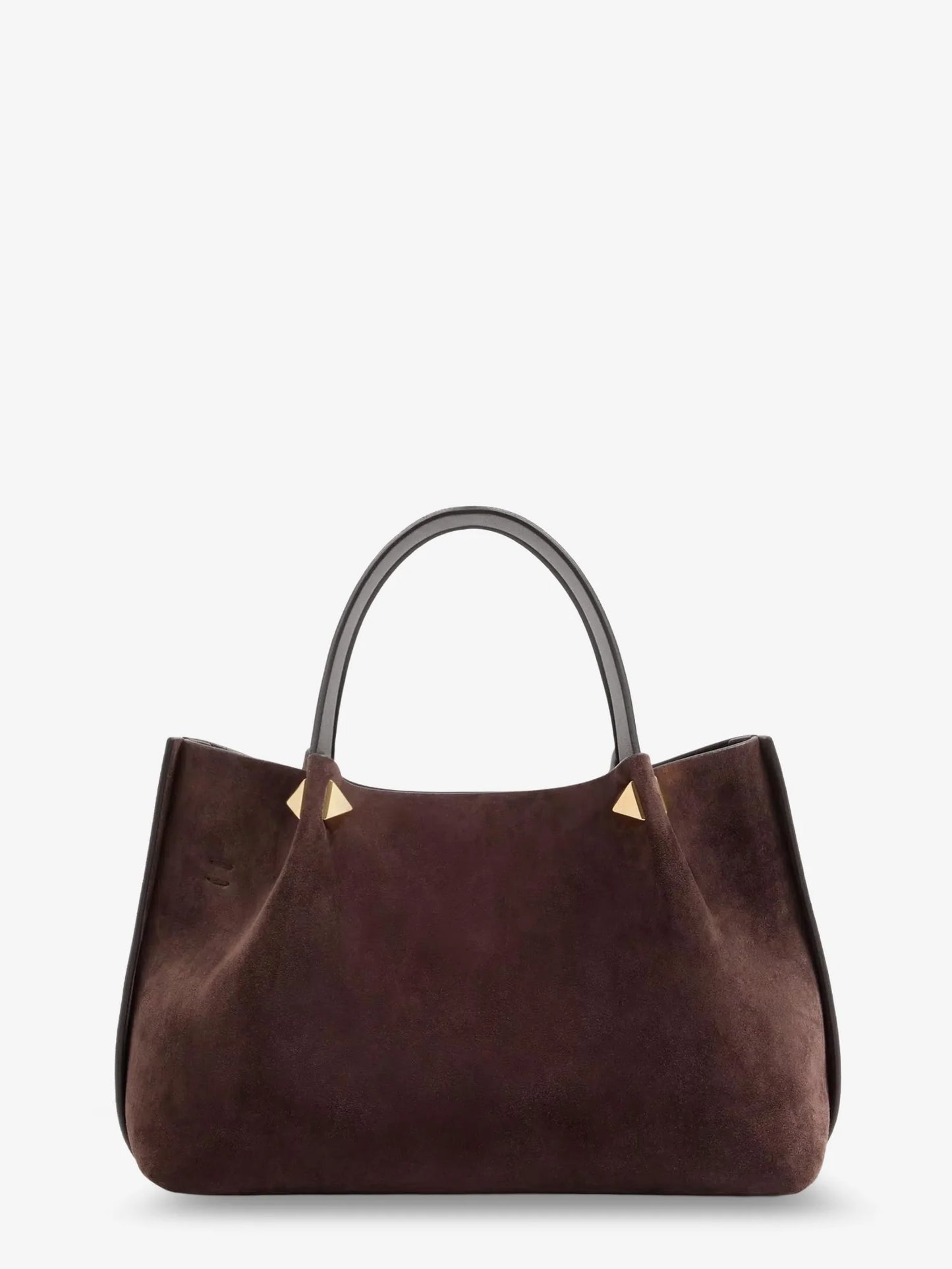 VALENTINO GARAVANI - Suede handbag with metal VLogo