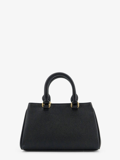 Valentino Garavani VLogo Signature Mini Leather Handbag - Nero