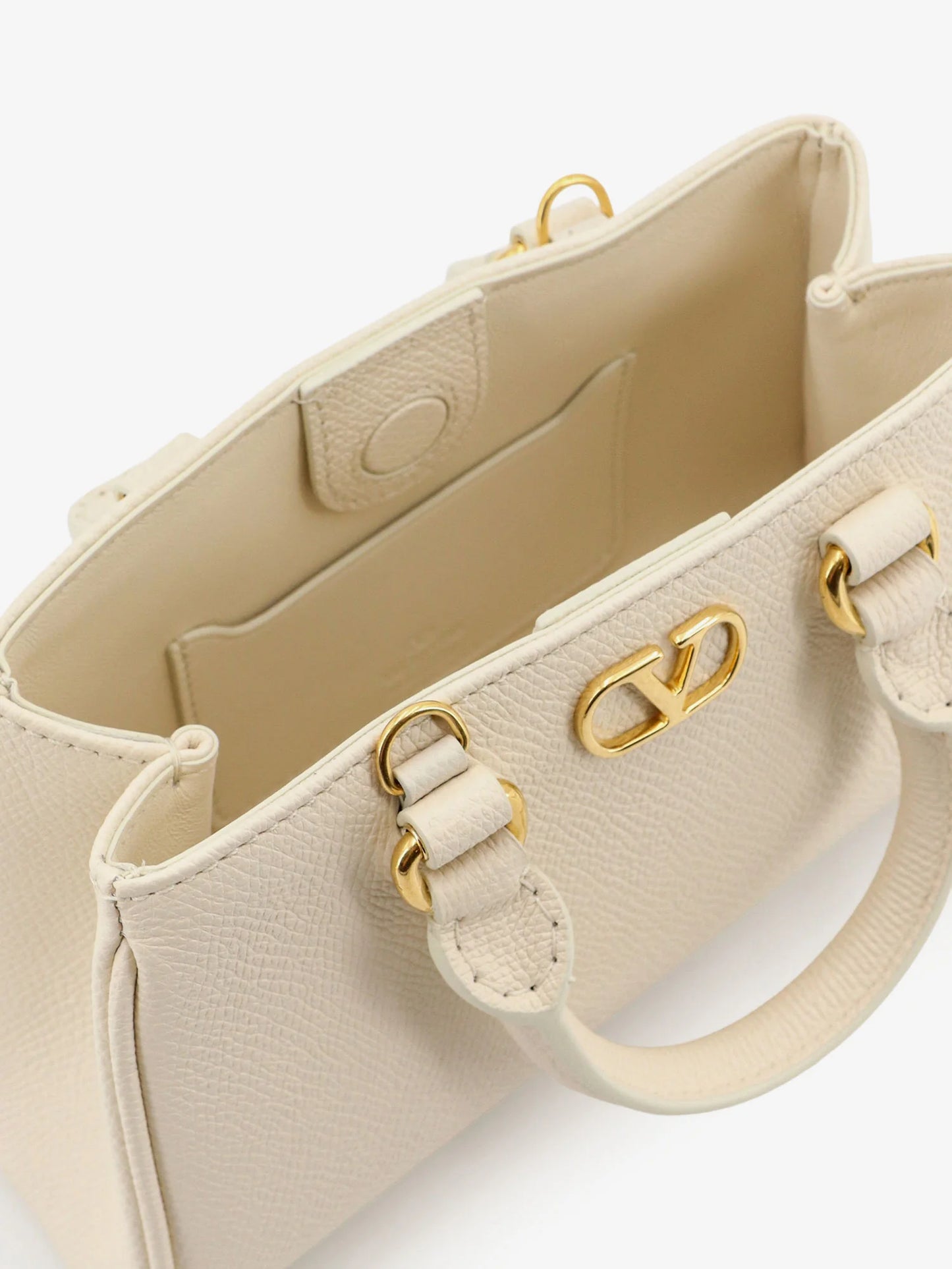 Valentino Garavani V Logo Signature Mini Leather Handbag