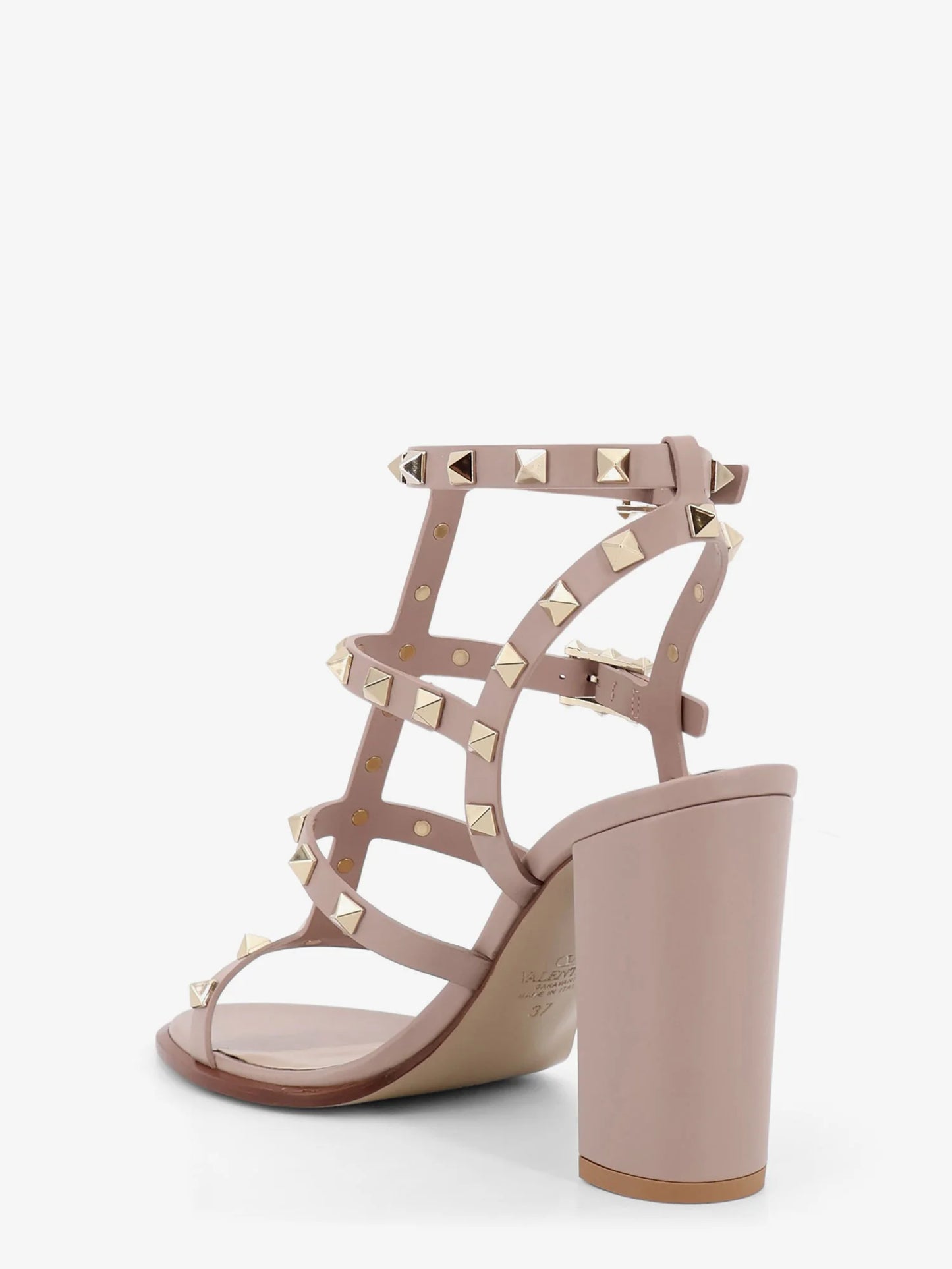 VALENTINO GARAVANI - Rockstud leather sandals with iconic all-over studs