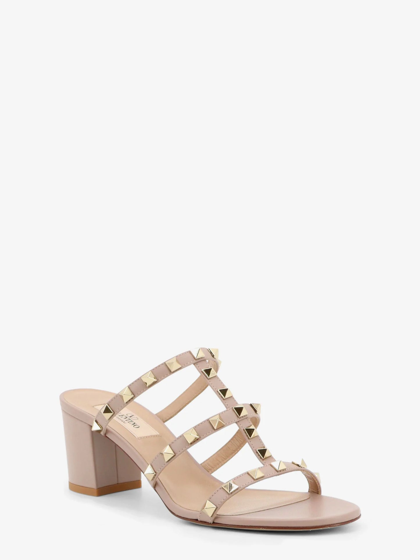 Valentino Garavani Rockstud Leather Sandals With Iconic All Over Studs