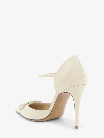 VALENTINO GARAVANI - D'Orsay patent pumps with VLogo Signature