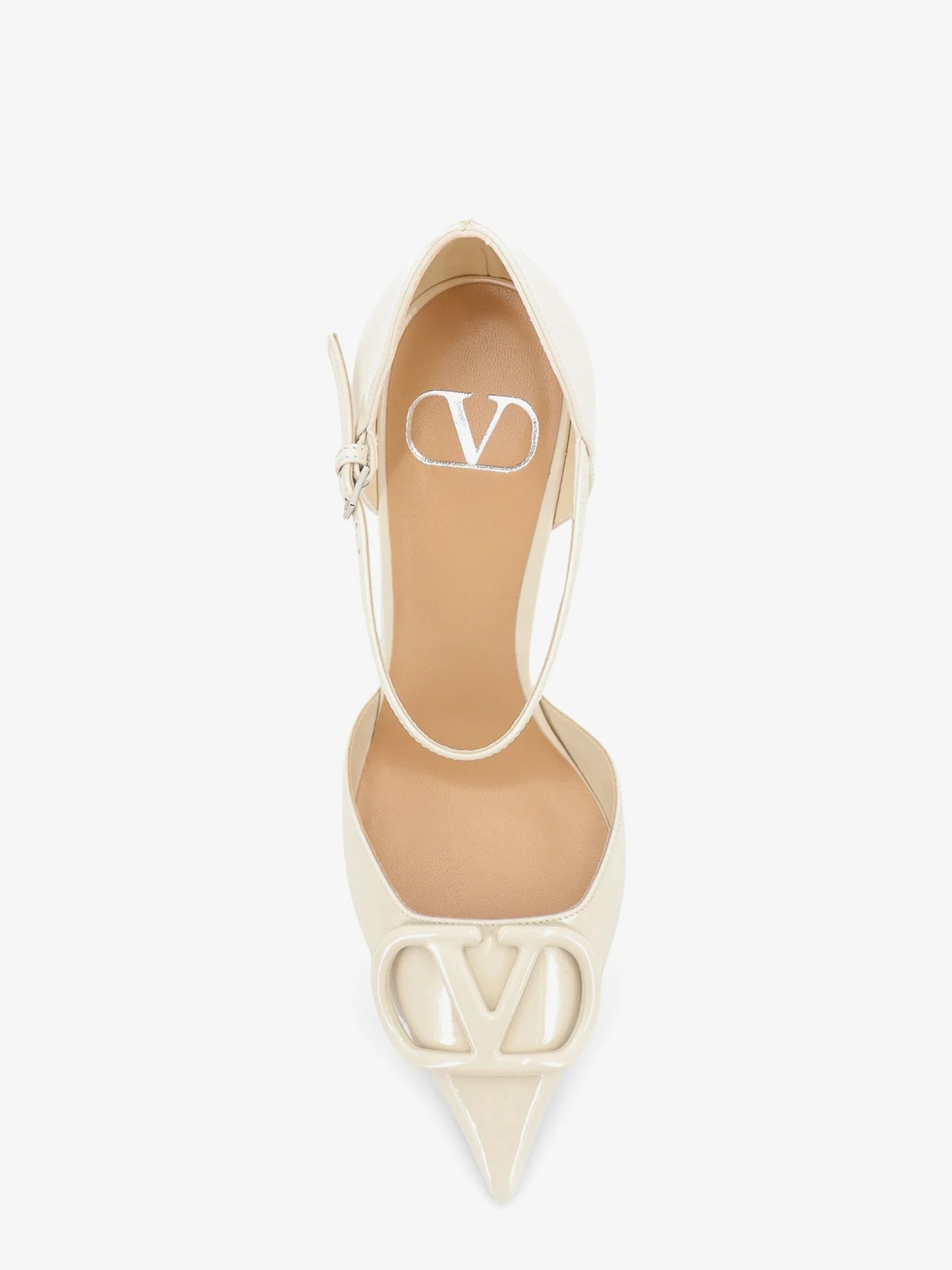 VALENTINO GARAVANI - D'Orsay patent pumps with VLogo Signature