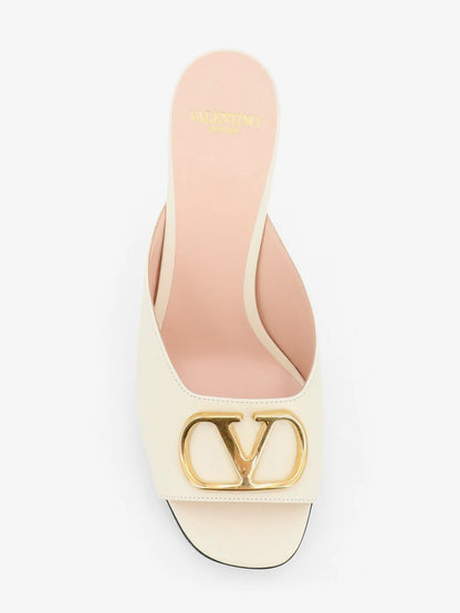 Valentino Garavani V Logo Signature Leather Sandals