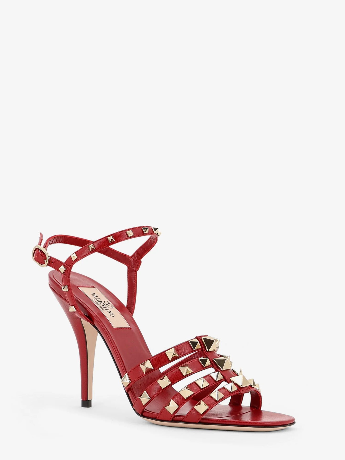 VALENTINO GARAVANI - Rockstud leather sandals with iconic all-over studs