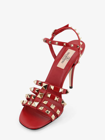 VALENTINO GARAVANI - Rockstud leather sandals with iconic all-over studs