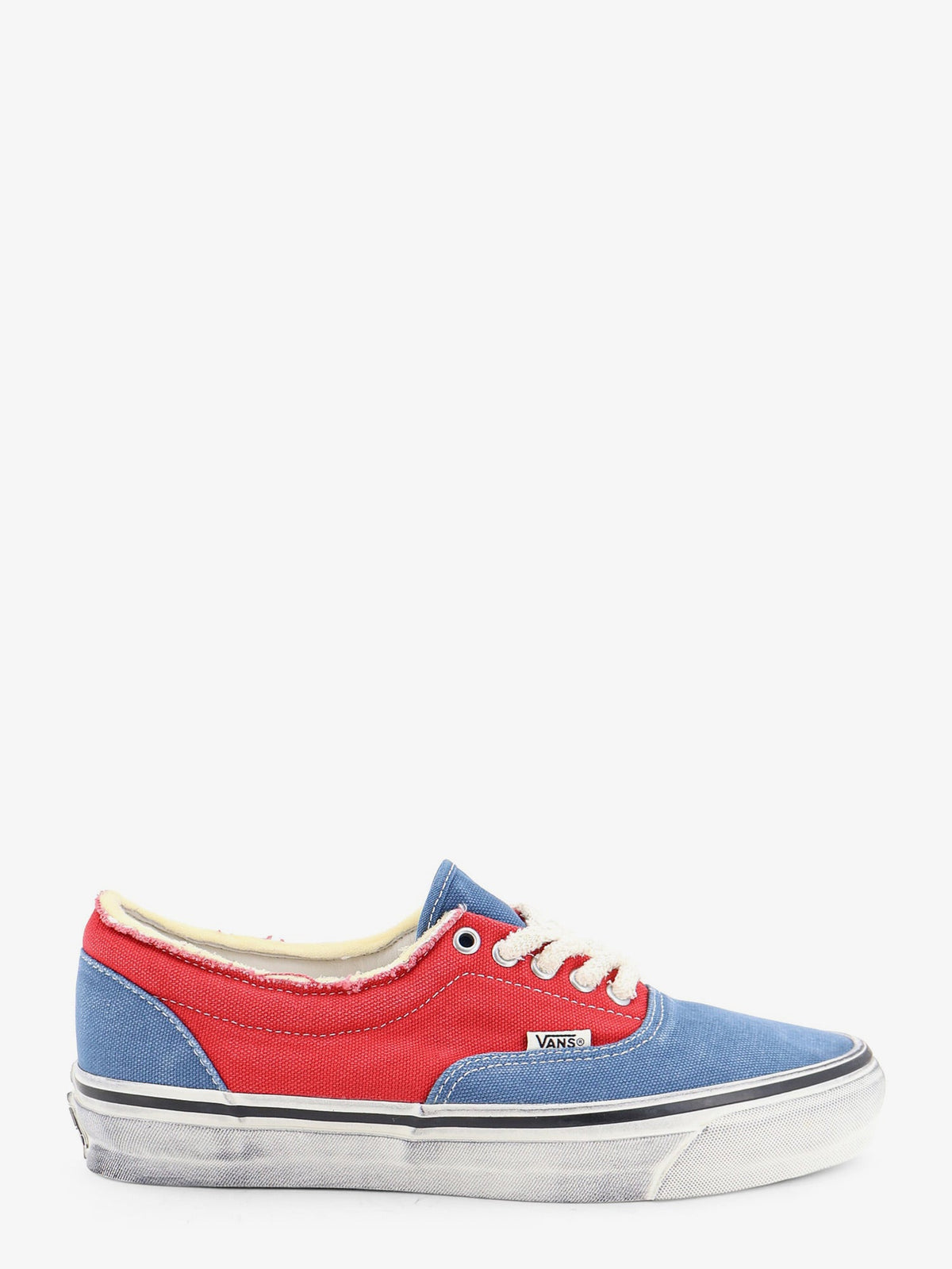 Vans OTW Era 95 DST canvas sneakers with raw cut profile - Navyred