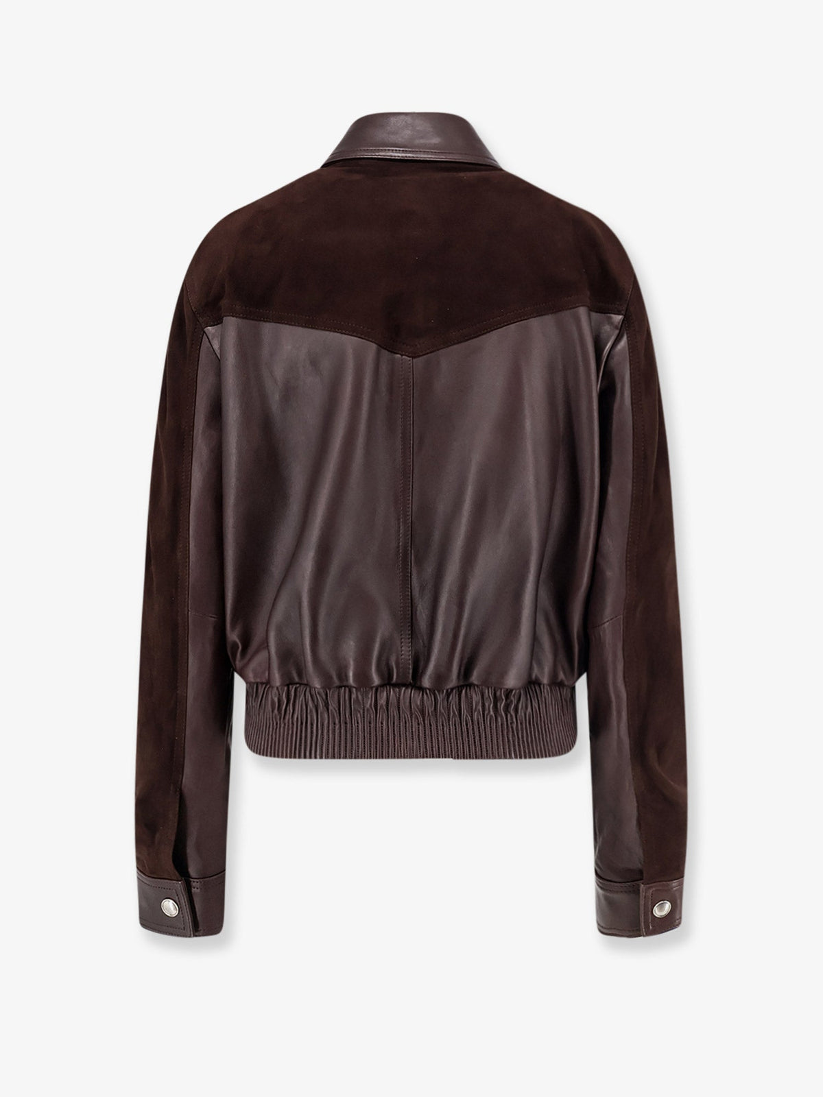 Versace Leather and suede jacket - Brown