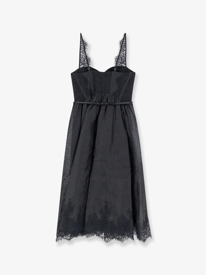 ZIMMERMANN - Valiant midi dress in linen and silk blend