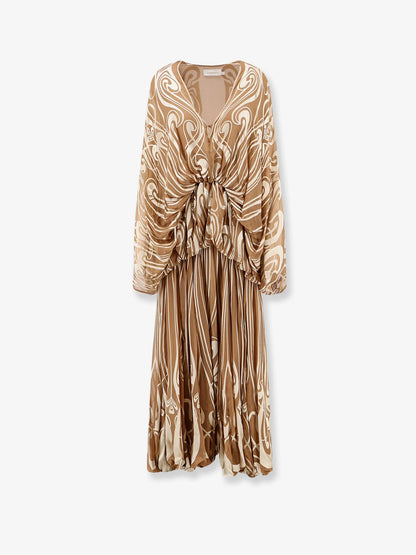 ZIMMERMANN - Momentum Burnout Bubble Gown silk dress