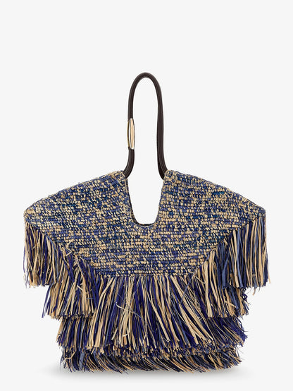 ZIMMERMANN - Goldentime raffia shoulder bag