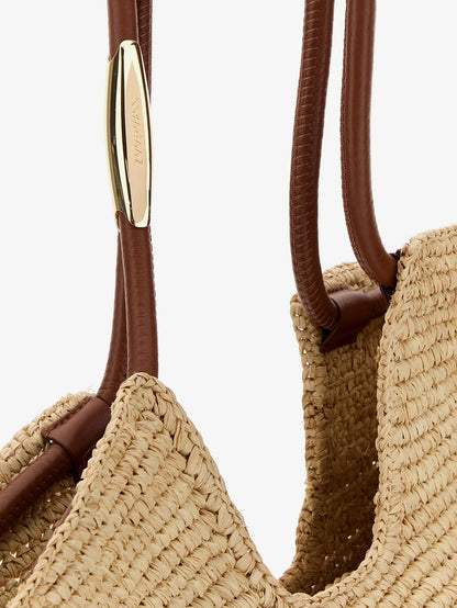 ZIMMERMANN - Goldentime raffia shoulder bag