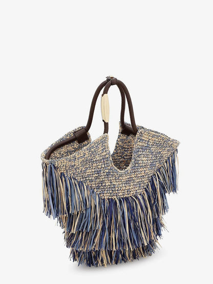 ZIMMERMANN - Goldentime raffia handbag