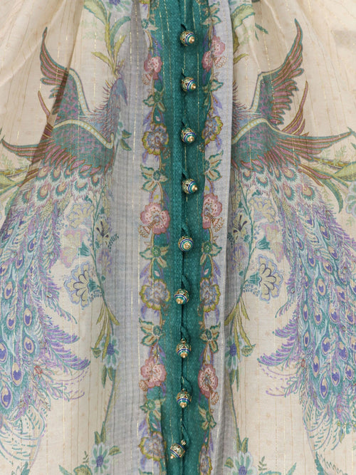 Zimmermann Indra cotton and silk shirt - Cream Floral