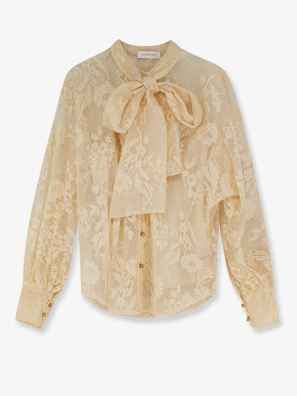 Zimmermann Valiant Lace Shirt - Sand