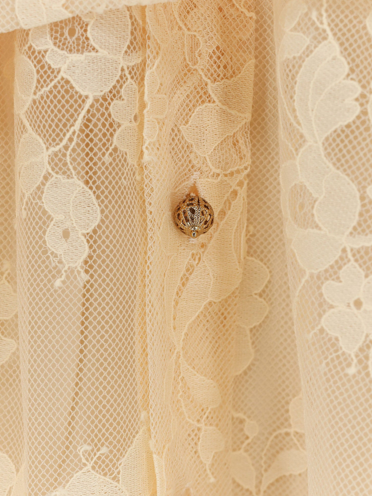 Zimmermann Valiant Lace Shirt - Sand
