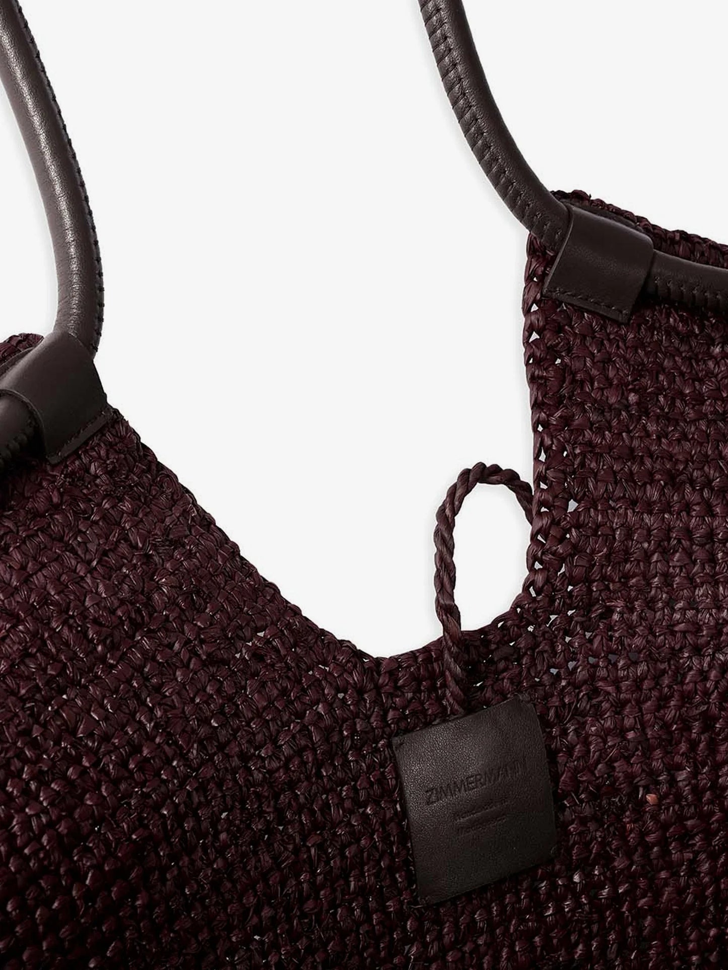ZIMMERMANN - Goldentime raffia shoulder bag with ruffles