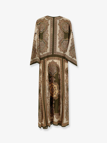 Zimmermann Mahon silk tunic dress - Olive Paisley