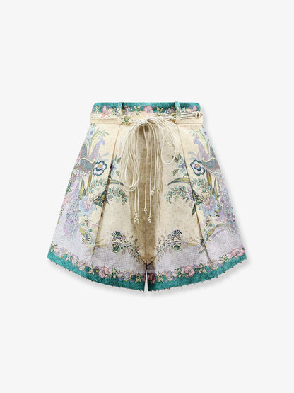 Zimmermann Indra Cotton And Silk Shorts
