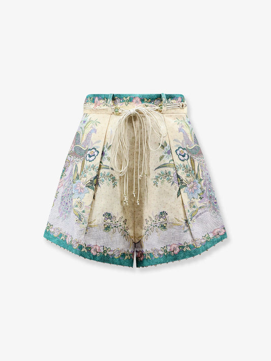 Zimmermann Indra Cotton And Silk Shorts