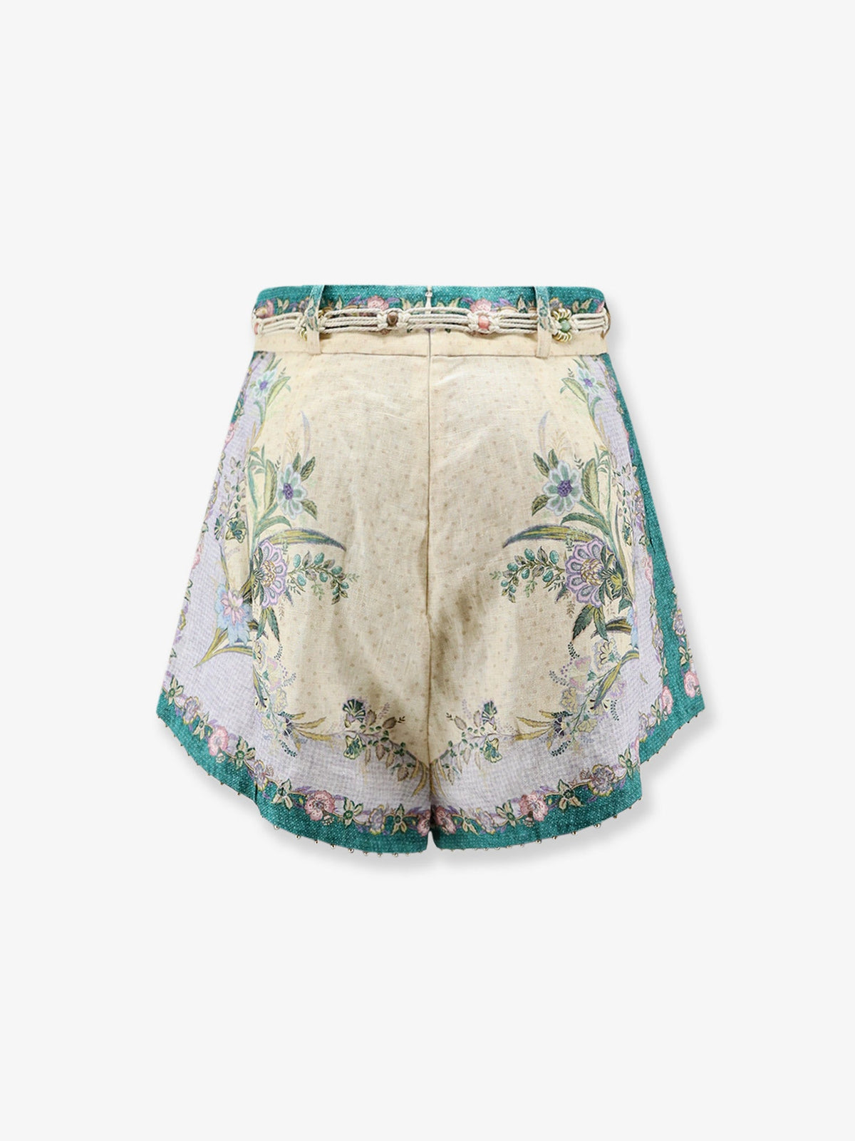 Zimmermann Indra cotton and silk shorts - Cream Floral