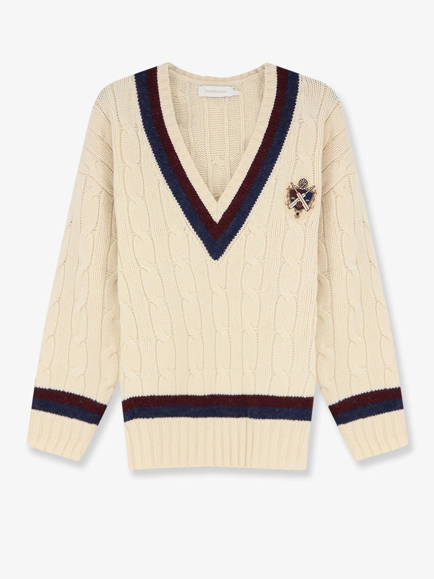 ZIMMERMANN - Valiant Cable Knit Wool Sweater