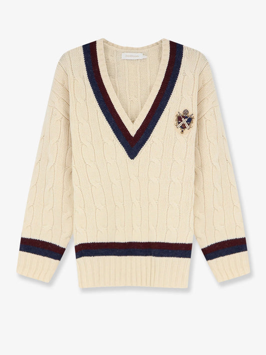 ZIMMERMANN - Valiant Cable Knit Wool Sweater