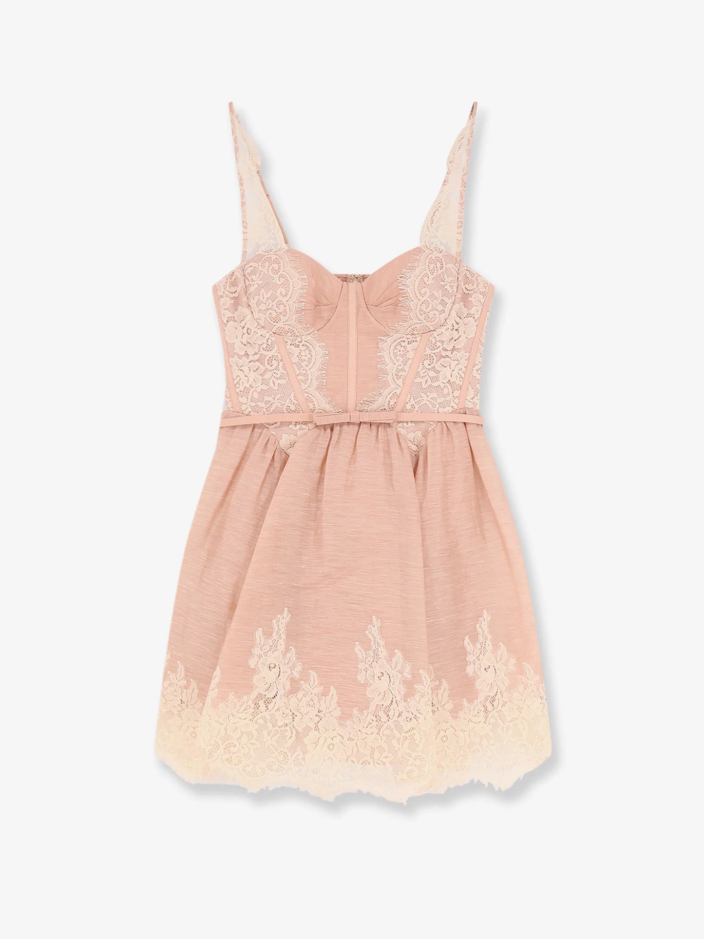 ZIMMERMANN - Valiant Lace Trim Mini Dress