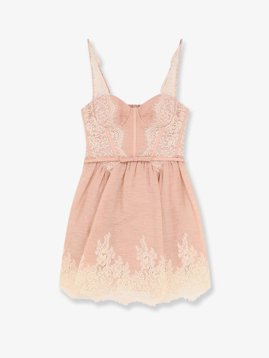 ZIMMERMANN - Valiant Lace Trim Mini Dress