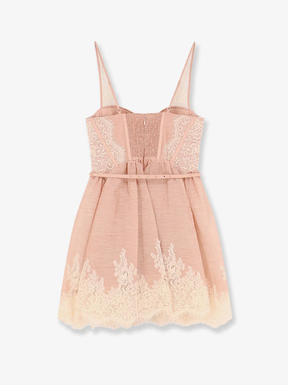 ZIMMERMANN - Valiant Lace Trim Mini Dress