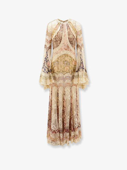 ZIMMERMANN - Valiant Panelled Gown silk dress