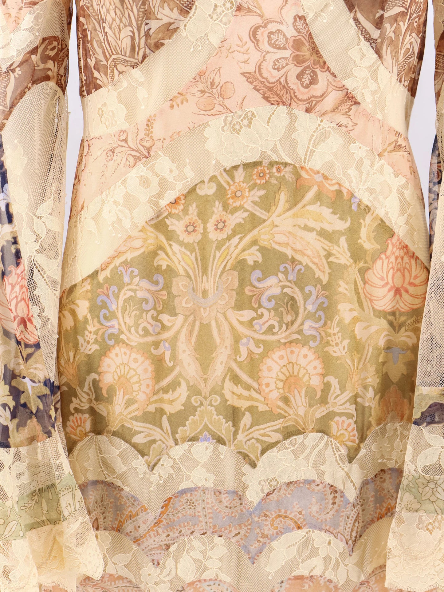 ZIMMERMANN - Valiant Panelled Gown silk dress