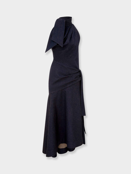 Zimmermann Valiant Long Denim Dress - Nightsky
