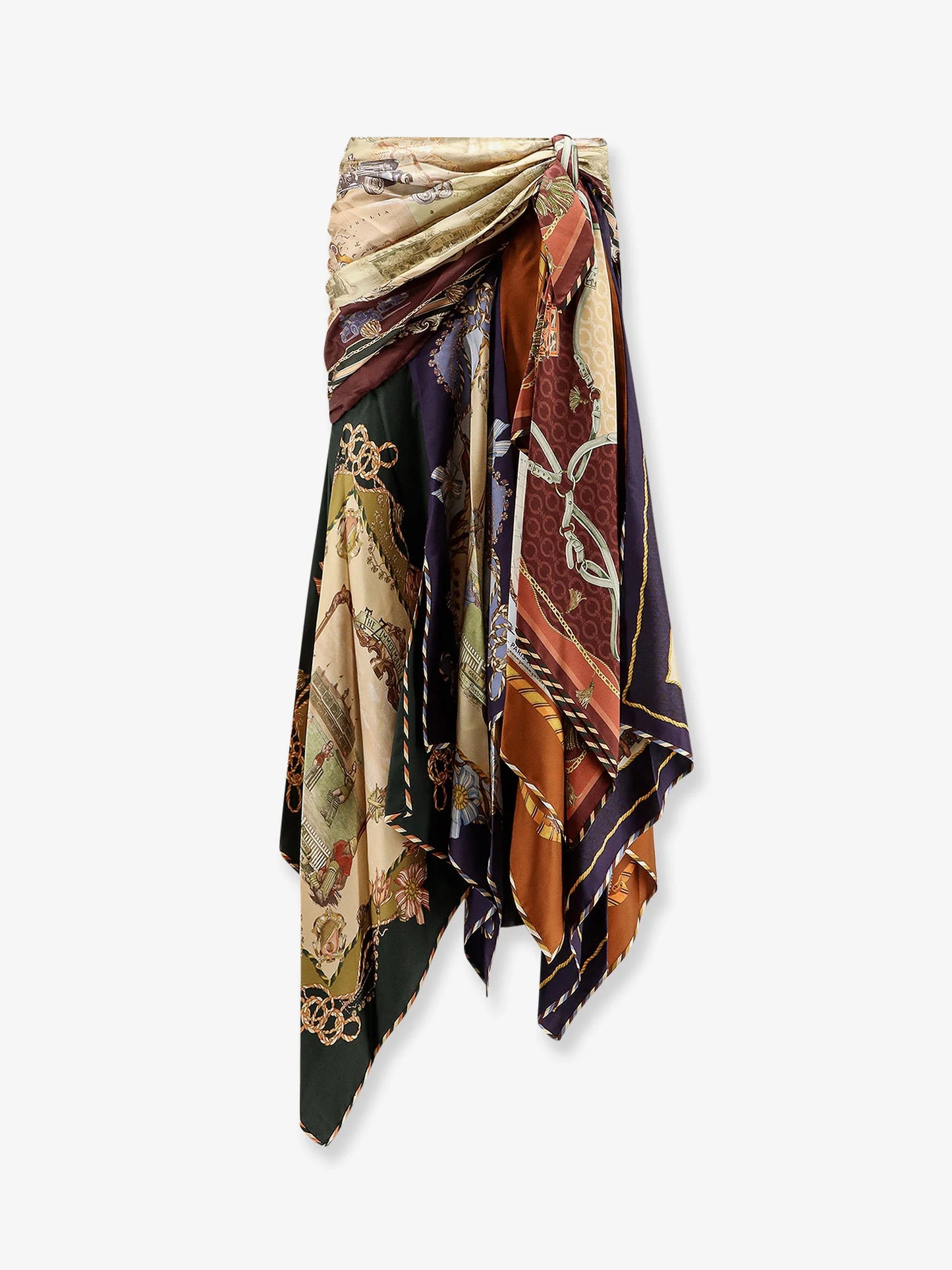 ZIMMERMANN - Valiant Draped Scarf silk  long skirt