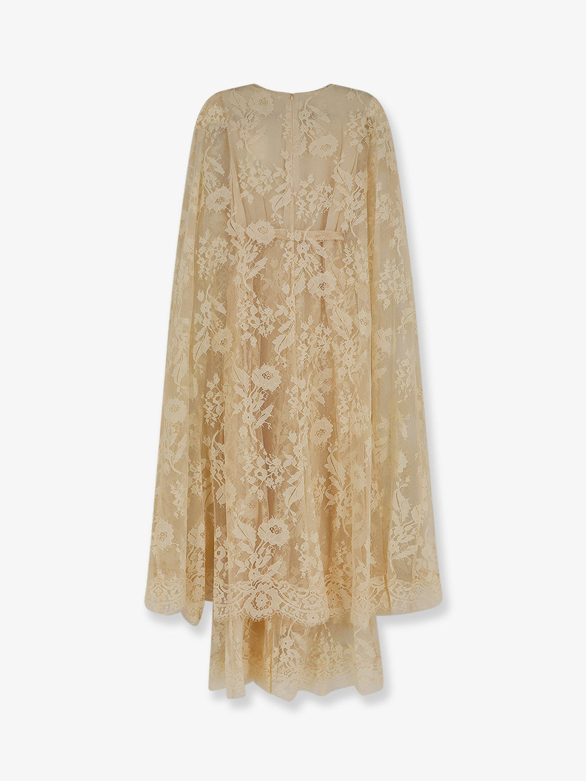 Zimmermann Valiant Lace Caped Maxi Dress - Cream